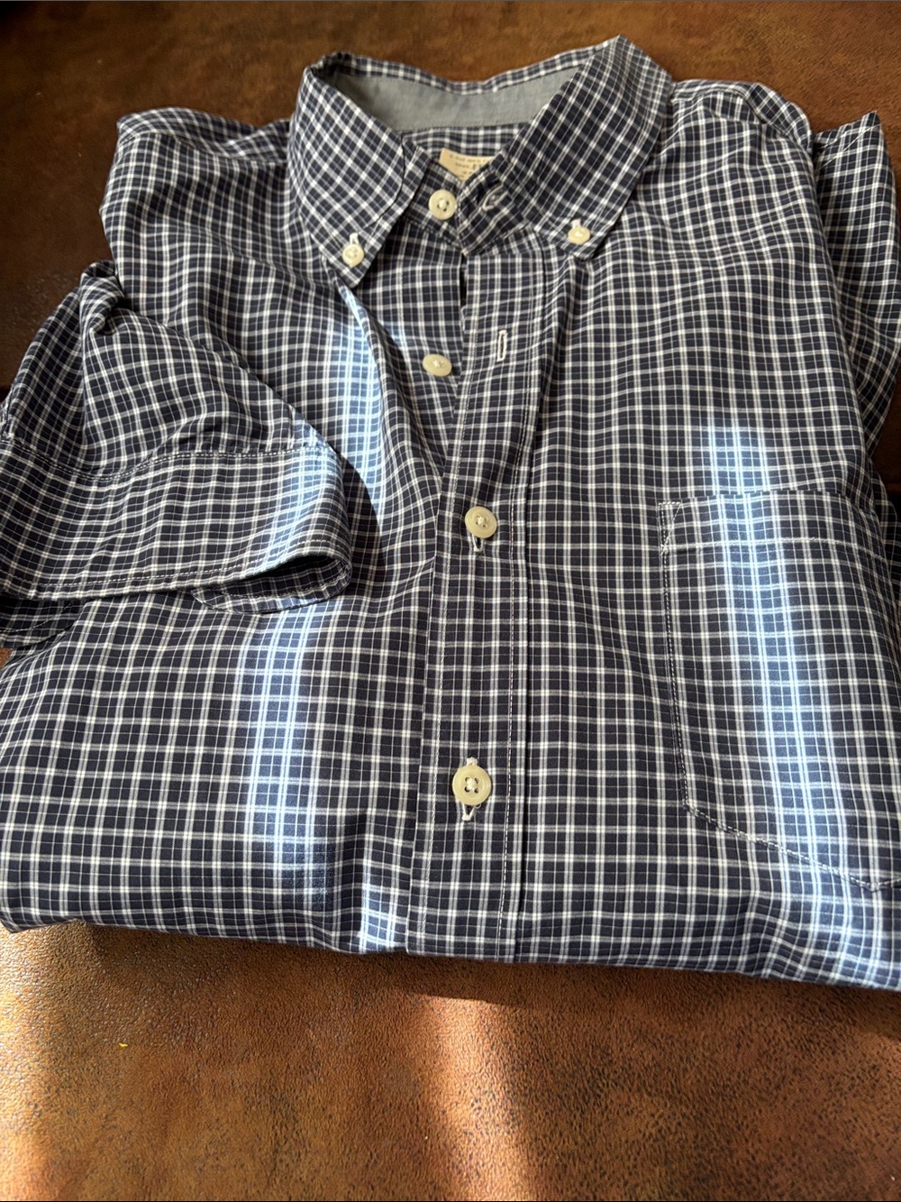 J.crew Classic Button-Down Plaid Shirt - Navy/White